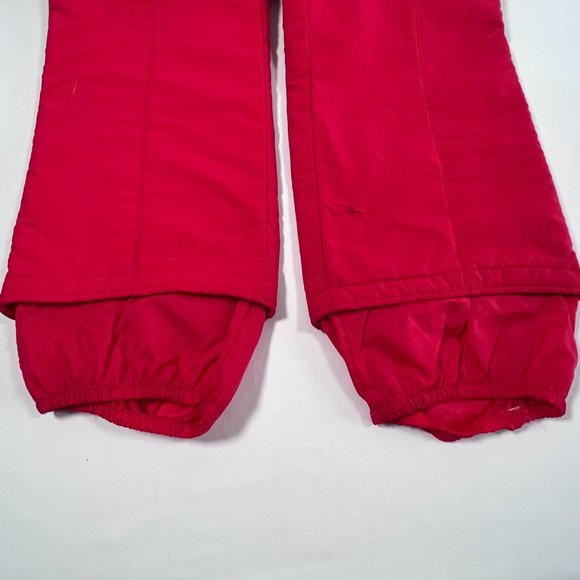 Vintage 80s‎ FERA Ski Bib Snow Suit Pants Stretch Red Apres Retro Mens ML 34R - Picture 11 of 16